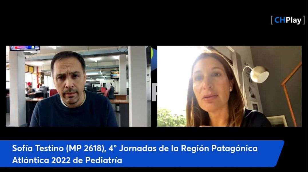 ⁣4° Jornadas de la Región Patagónica Atlántica 2022 de Pediatría, Sofía Testino (MP 2618)