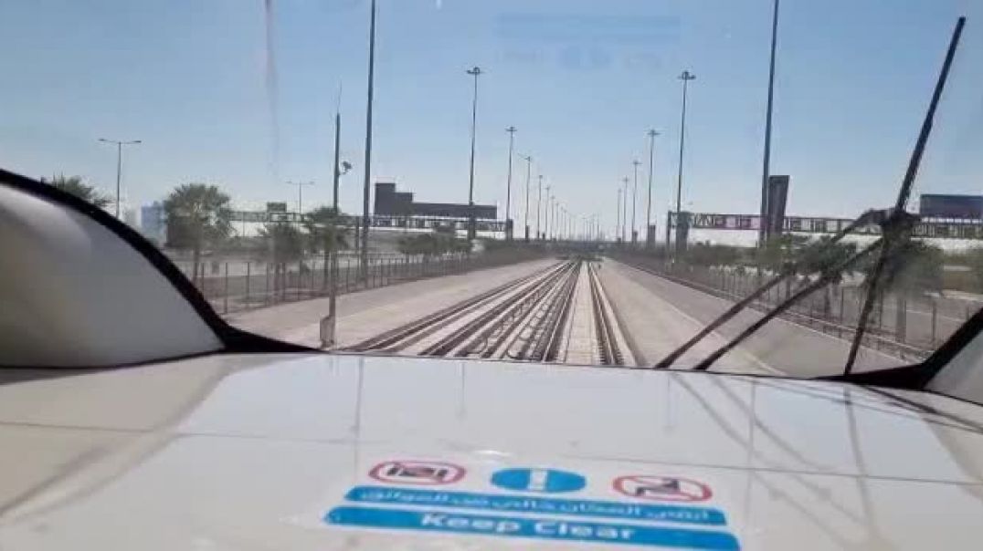 ⁣Así funciona el "tren bala" en Doha