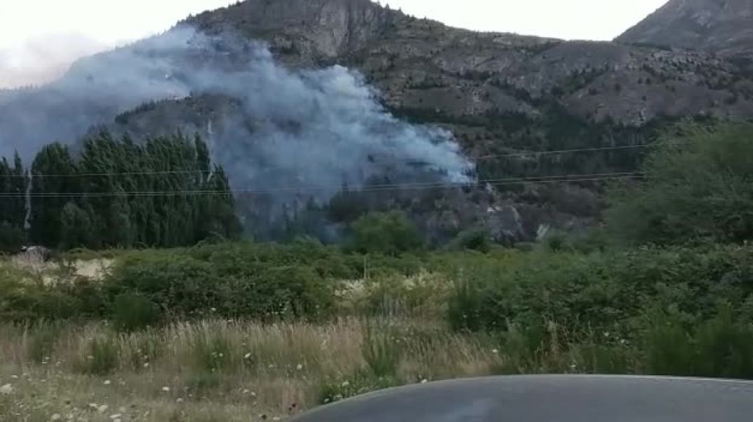 ⁣FUEGO: se desató un incendio forestal entre El Pedregoso y Las Pataguas