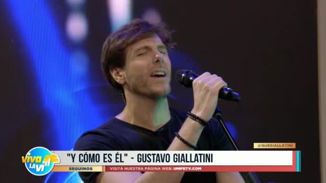 El trelewense Gustavo Giallatini cantó en la televisión