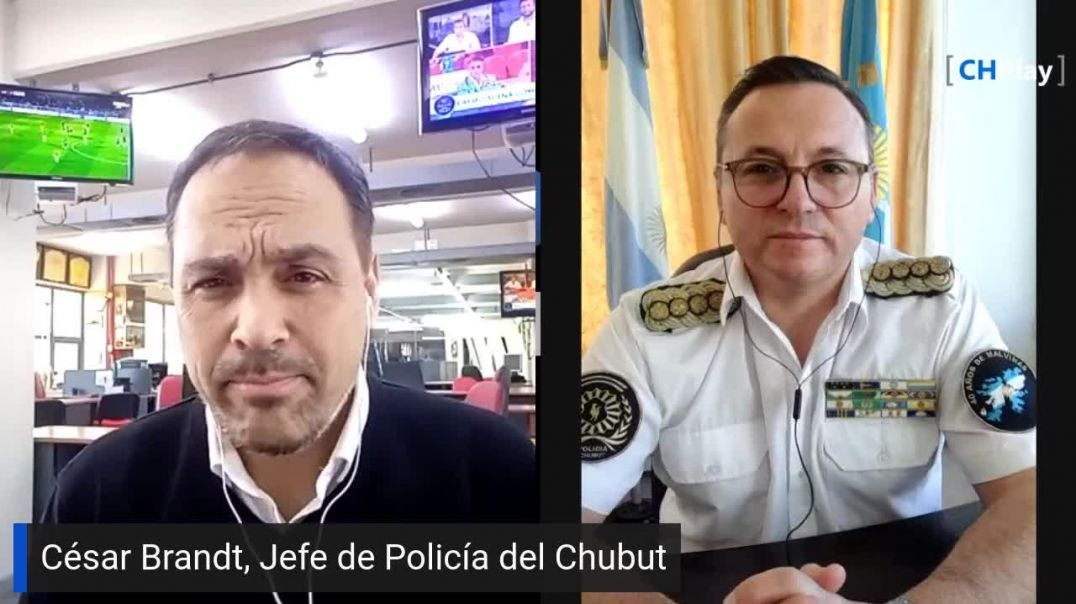 ⁣César Brandt, Jefe de la Policía del Chubut, sobre la seguridad en Trelew