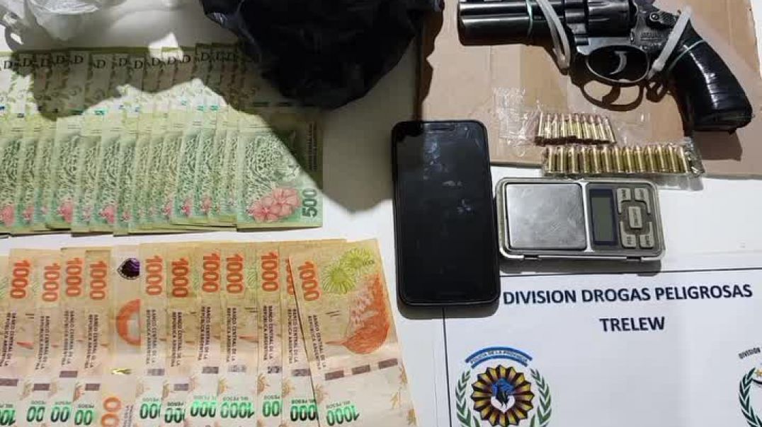 ⁣Comando unificado desbarató red narco en Trelew: secuestraron drogas y detuvieron a dos personas